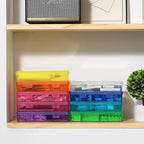 novelinks Stackable Plastic Clear Storage Box Containers - Image 5