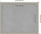 Amanti Art Grey Framed Magnetic Board 18x22 Small Vision Board - Image 4
