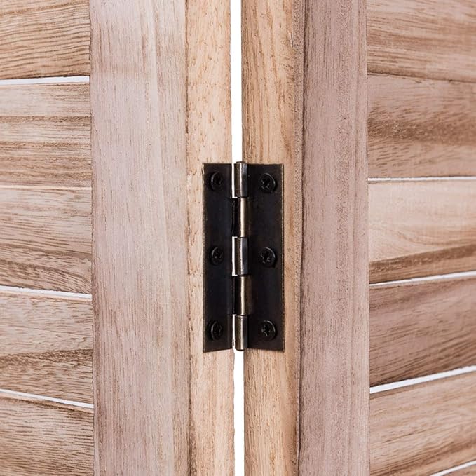 Giantex 6 Panel Wood Room Divider, 5.6 Ft Tall Folding Freestanding Partition - Image 7