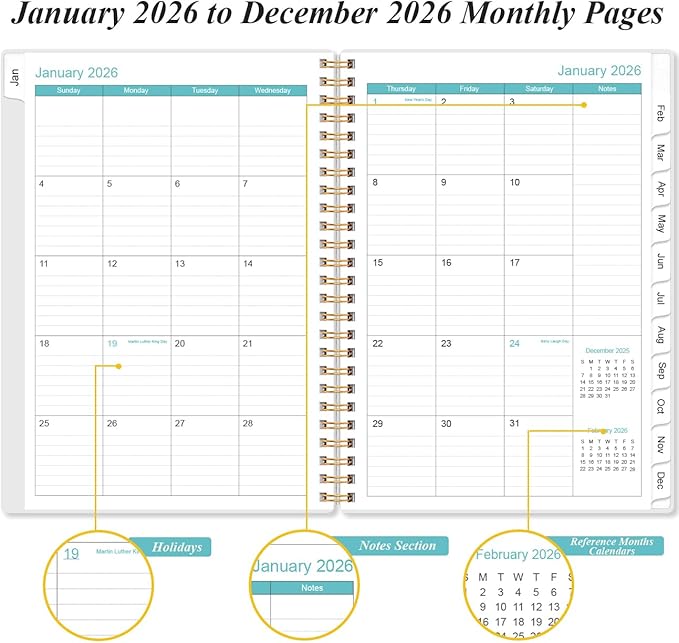 2026 Planner - Planner 2026 from January 2026 to December 2026, Weekly & - Image 4