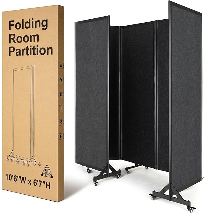 Strongbird Room Partition, Folding Privacy Divider, Office Partition Dividers by StrongBird