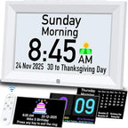 GOLOZA 7'' Digital Dementia Clock, Talking Clock by GOLOZA