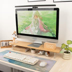 ROCDEER Bamboo Monitor Stand Riser - Image 8