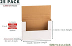 YUSHYIJIE 9x6x1.3 inch Small Shipping Boxes, 25 Pack - Image 5