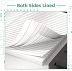 Legal Pads 5×8 Inch Notepad, 12 Pack Note Pads College Ruled Perforated Memo Pad - Image 3