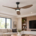roomratv 52'' modern ceiling fan with light, wide, main product view