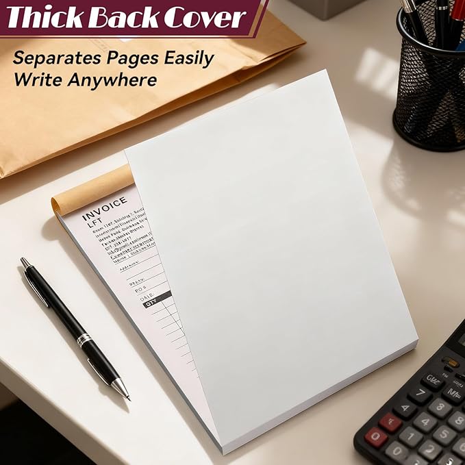 100 Sets Custom 5.7" X 8.5" Invoice Receipt Book, Personalized Duplicate - Image 6