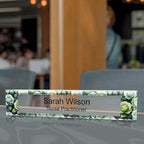 Signs ByLITA Floral Pattern Customized Nameplate | Sage Rose Personalized Full - Image 4