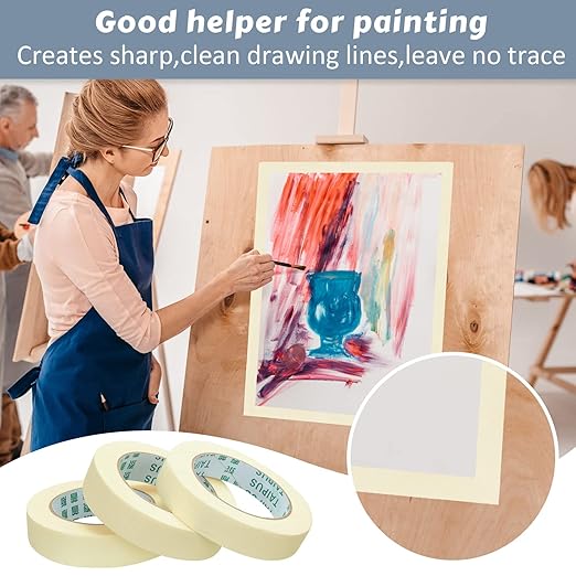 Fainne Masking Tape Bulk General Purpose Masking Painting Tape 55 Yards - Image 5