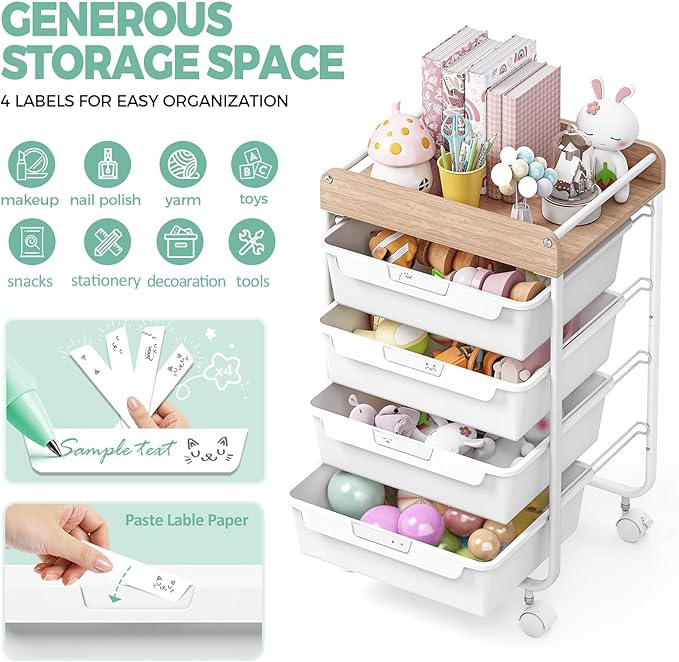 Rolling Storage Utility Cart - Image 4
