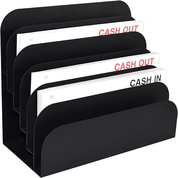BankSupplies STEELMASTER 6 Slot File & Desk Organizer by BankSupplies