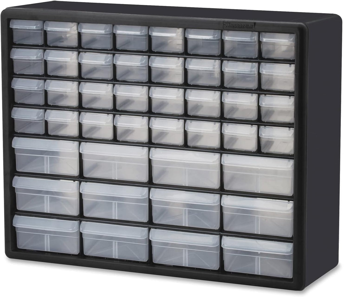 Akro-Mils 44-Drawer Plastic Storage Cabinet, 20"W x 6"D x 16"H...