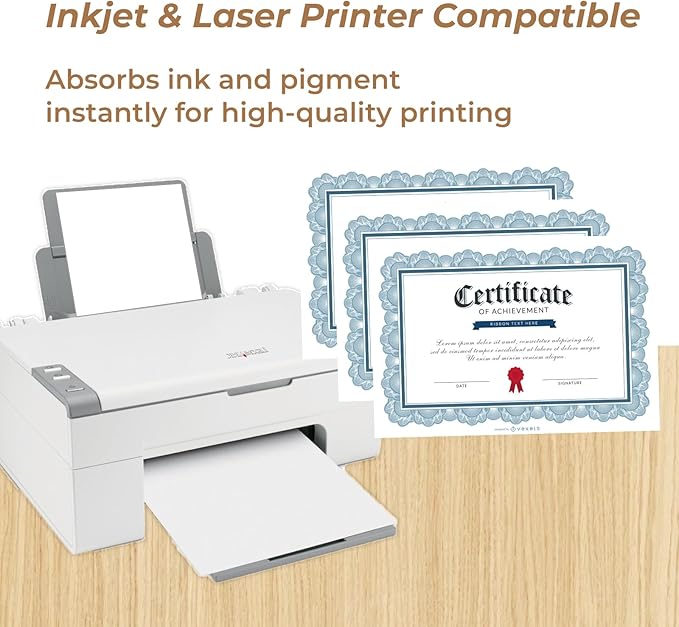100 Sheets White Cardstock 8.5 x 11, Creebe 80lb Thick White Card Stock - Image 3