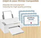 100 Sheets White Cardstock 8.5 x 11, Creebe 80lb Thick White Card Stock - Image 3