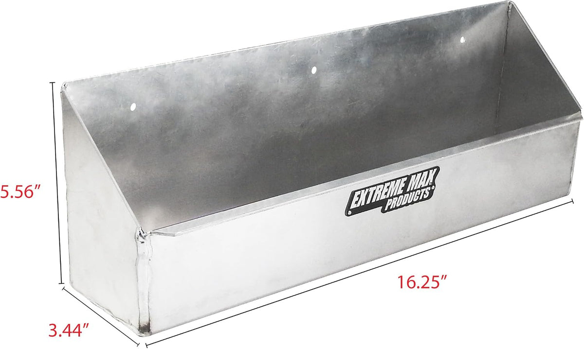 extreme max 5001.6071 aluminum aerosol storage shelf organizer, close-up detail
