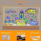 FRELWIM 13 x 9 Inch LED Drawing Writing Lumi Board - Image 2