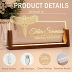 Desk Name Plate Personalized, Custom Office Light Up Name Plate - Image 5