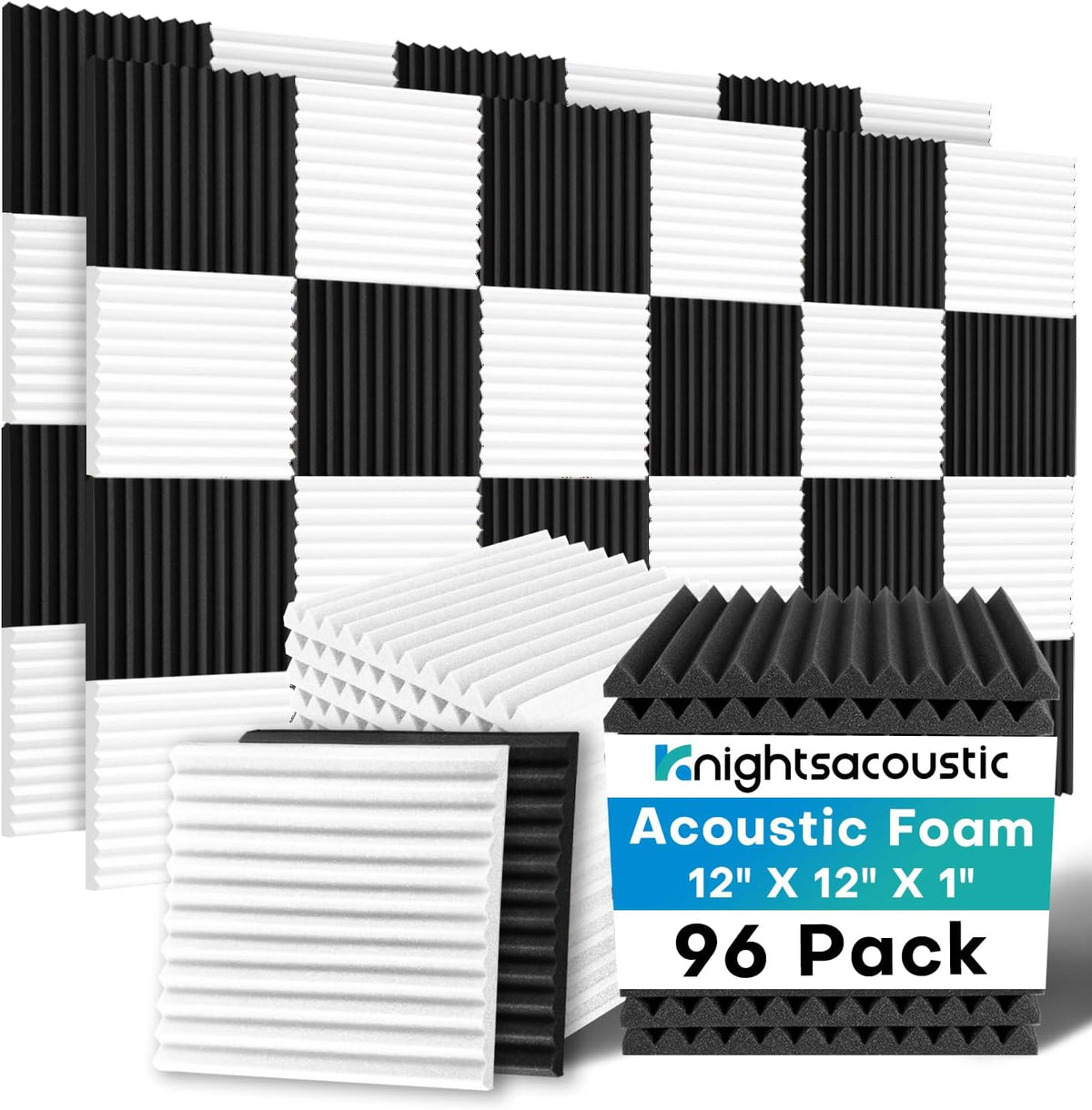 96 Pack Sound Proof Foam Panels