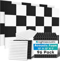 96 Pack Sound Proof Foam Panels by Knightsacoustic