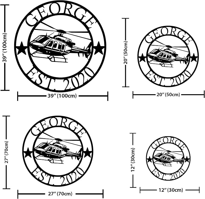 Personalized Metal Airplane Wall Art, Airplane Name Sign, Customized Pilot Name - Image 4