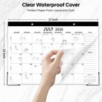Desk Calendar 2026-2027, 17" x 12" Large Desk Calendar July 2026 to December 2027, 18 Months Calendar for Home Office