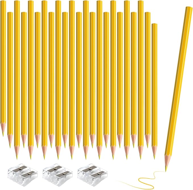 sqzrmdcg 36 PCS Yellow Colored Pencils, Pre-sharpened Professional Wooden Art by Unknown