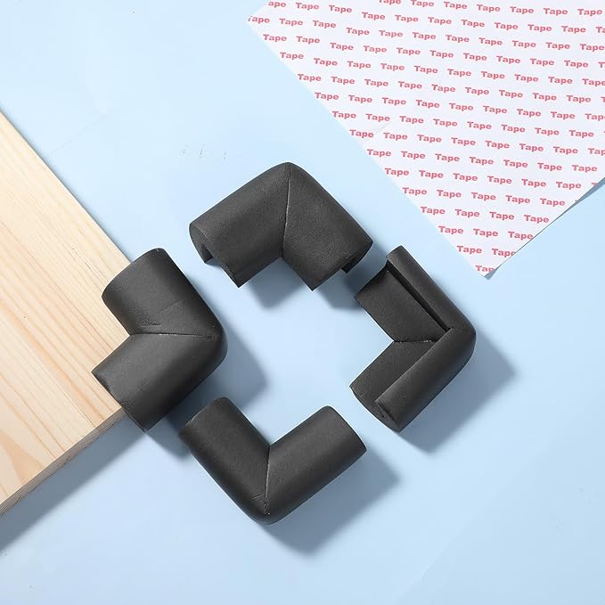 Qianyu 10 Pack Soft Sponge Table Corners Baby Proofing Edge and Corner Guards - Image 6