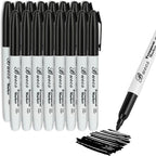Buecs Permanent Markers, Fine Point, Waterproof & Smear Proof Markers, Quick by Buecs