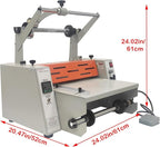 WYDDDARY 14.17"/360MM Electric Steel Roller Thermal Laminator - Image 2