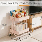 LIWNYRK 2 Tier Rolling Cart - Image 5