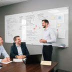 MaxGear Glass Whiteboard Tempered Magnetic Dry Erase Board 72 x 48 Inch Ultra - Image 2