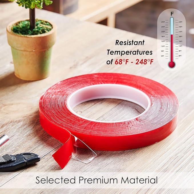 Jackwood 33 Feet Acrylic Double Sided Heavy Duty Mounting Tape Weatherproof - Image 7