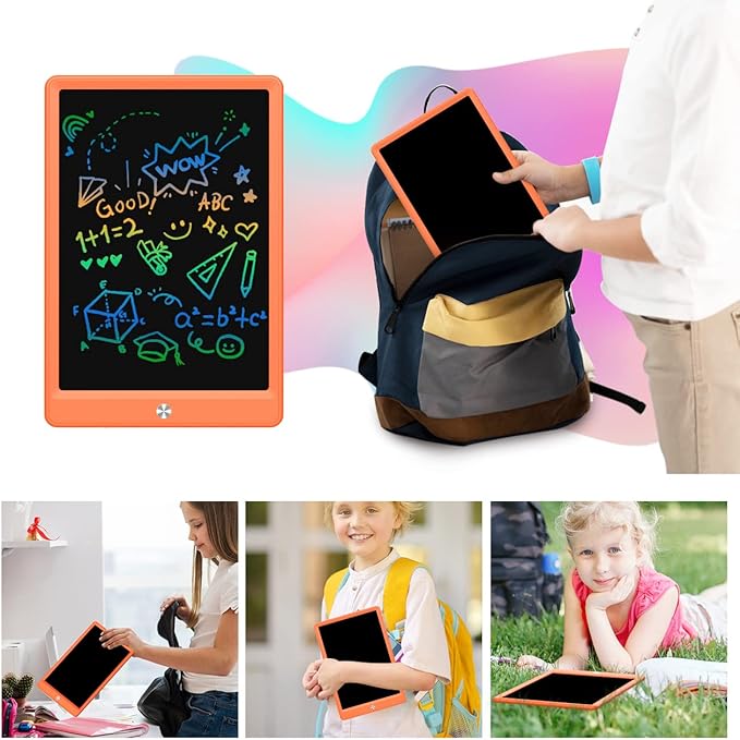 BUKEBU LCD Writing Tablet Doodle Board, Colorful Drawing Pad, Electronic - Image 5