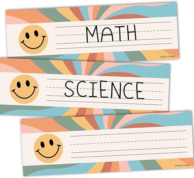 Desk Name Tags for Classroom -25 Student Name Plates for Classroom Kindergarten by HadleyDesigns