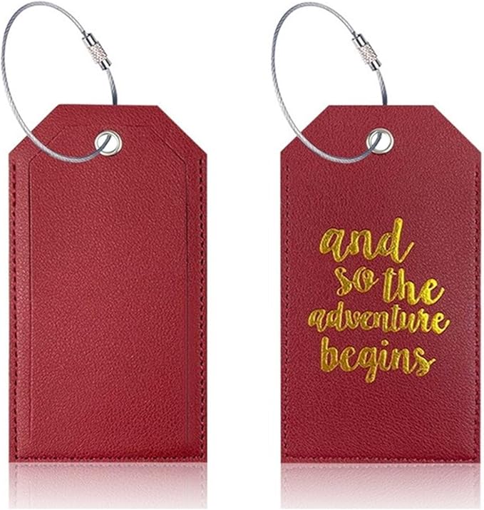 Portable Leather Travel Labels - Image 4