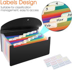 2 Pack 13 Pockets A6 Mini Coupon Organizer Wallet, Expandable Accordion File - Image 4