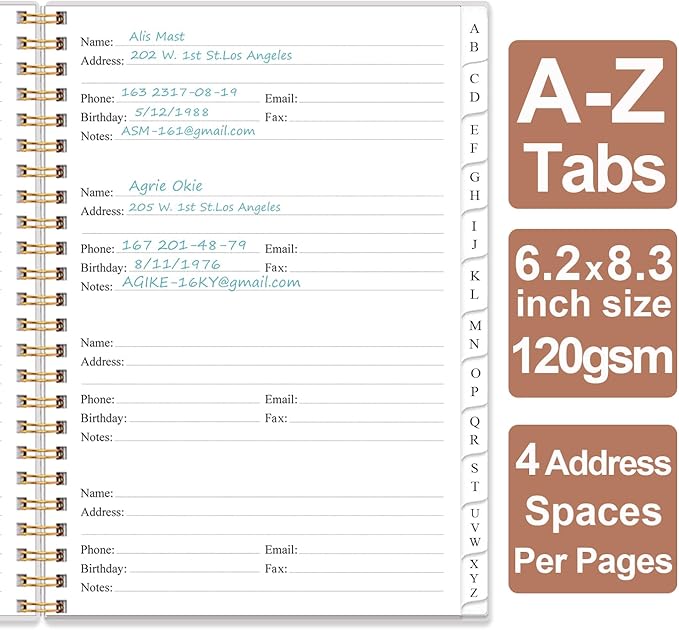 Address Book with Alphabetical Tabs - Image 3