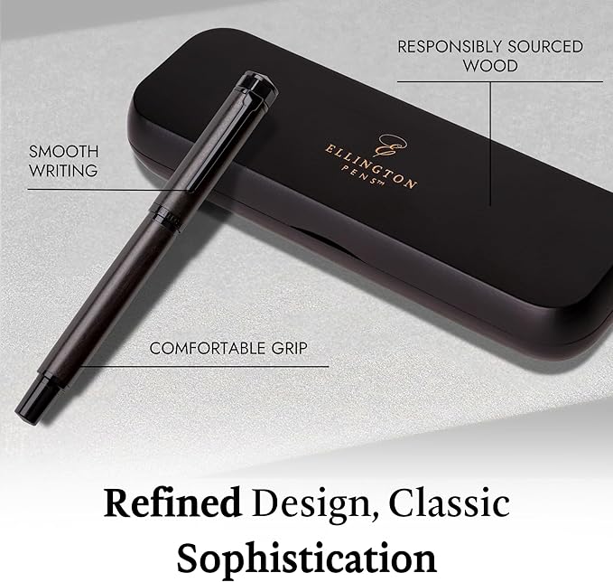 Ellington Pens Luxury Wood Fountain Pen Set – Fine Nib - Image 6