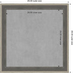 Amanti Art Grey Framed Magnetic Board 29x29 Medium Vision Board - Image 2