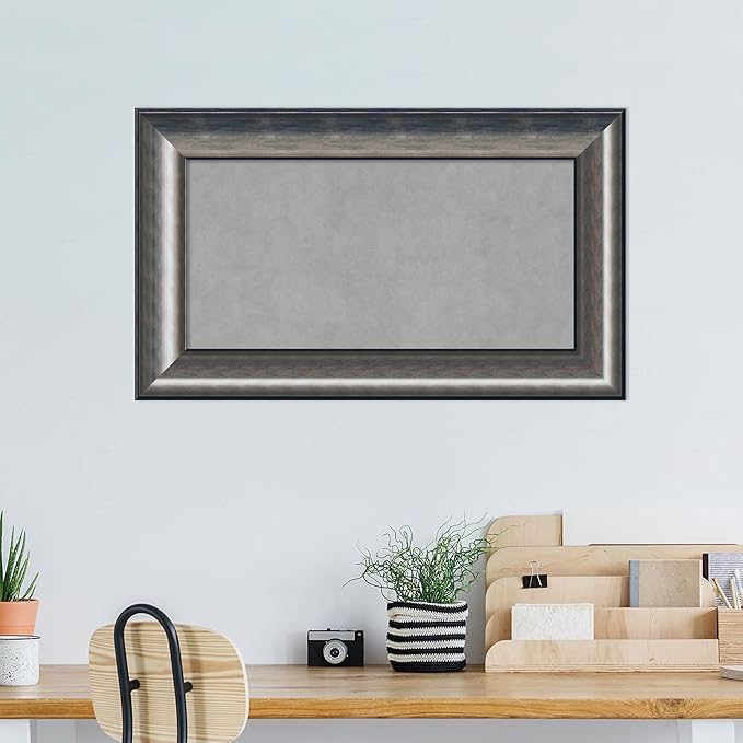 Amanti Art Silver Framed Magnetic Board 18x30 Small Vision Board - Image 5