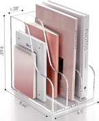 SANRUI Acrylic File Organizer, Compact Desk Organizer - Image 6