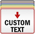 Custom Arrow and Directional Sign by My Sign Center by MySignCenter
