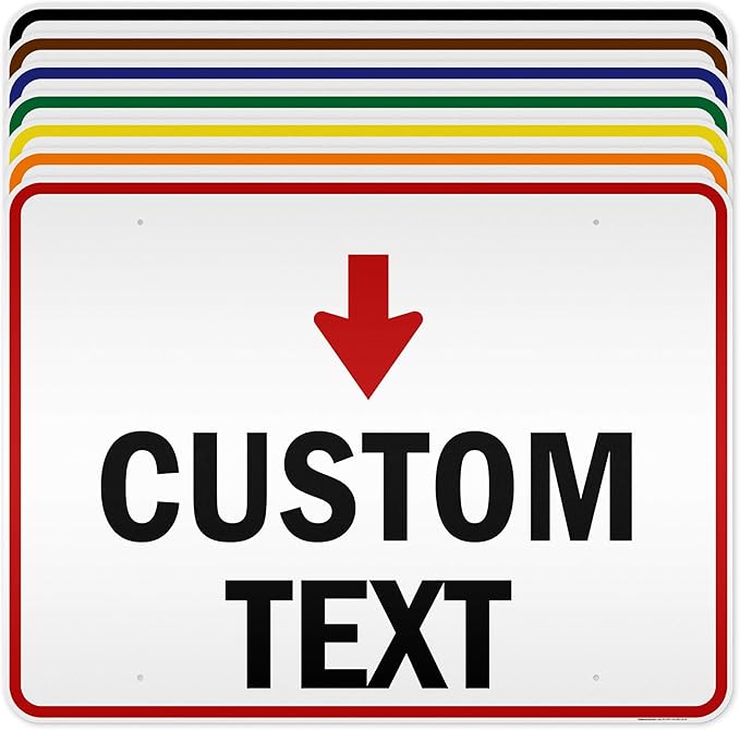 Custom Arrow and Directional Sign by My Sign Center by MySignCenter