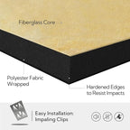 Olanglab Sound Absorbing Acoustic Wall Panels 2 Pack, Large Fabric Wrapped - Image 5