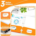 Two Pocket Portfolio Folders, PANDRI 60 Pack 3 Hole Punched 2 Pocket Folders - Image 4