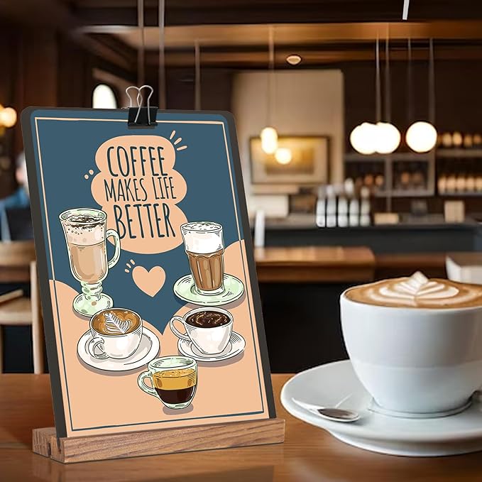 8.6x11.7 Chalkboard Signs with Base - Image 5