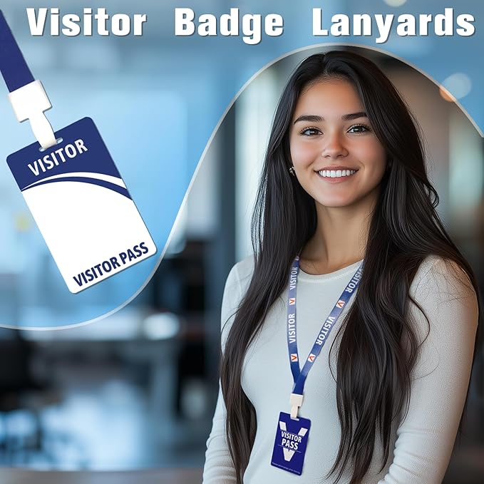 Visitor Badge Lanyards Volunteer Badge Holder - Image 2