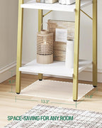 Hzuaneri Ladder Shelf, Bookshelf Bookcase, Freestanding Corner Storage Shelve - Image 5