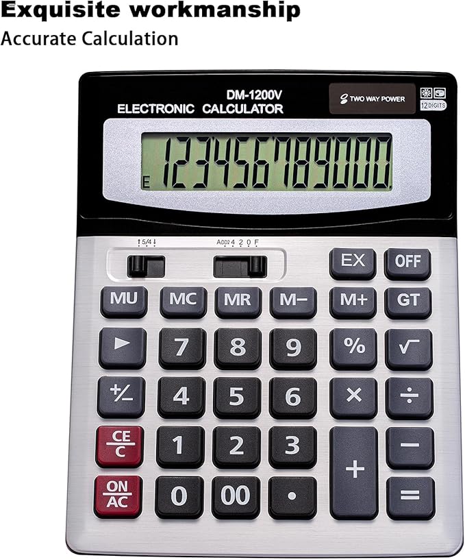 YEBMoo 12 Digit Desktop Calculator - Image 3