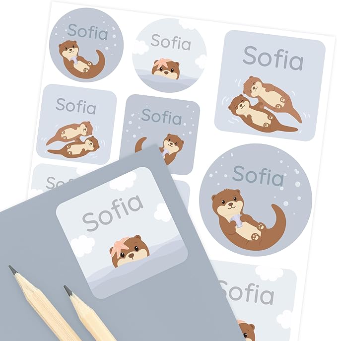 Large Name Labels for Kids by Teddylabels